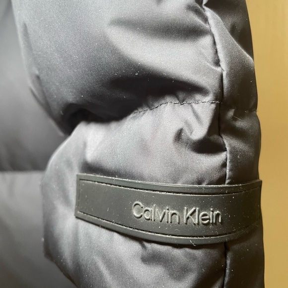 Calvin Klein Long Down Puffer Jacket sz XS - Picture 4 of 14